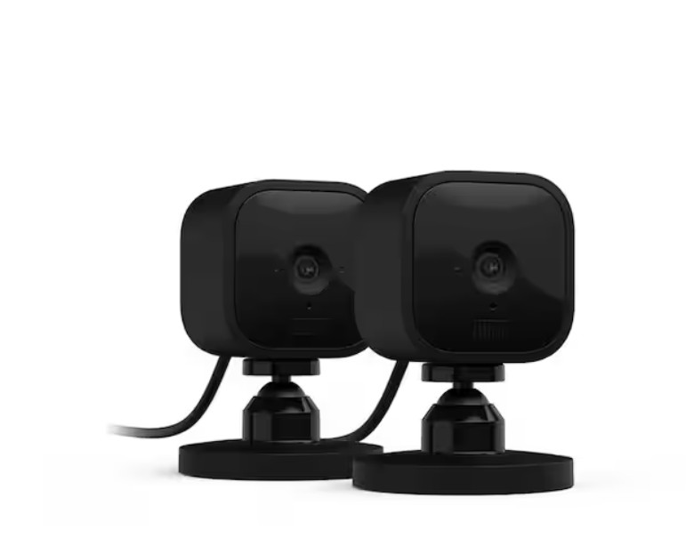 2 Pack Blink Mini 1080p WiFi Security Camera with Motion Detection Night Vision