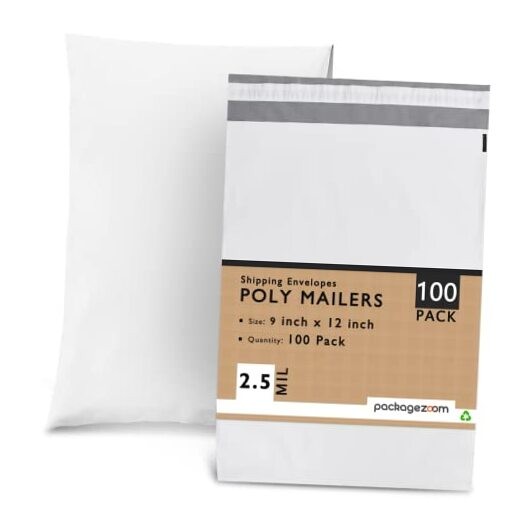 Poly Mailers 9x12 100 Pcs Self-Seal Shipping Envelopes For 9x12" / 100 Pcs