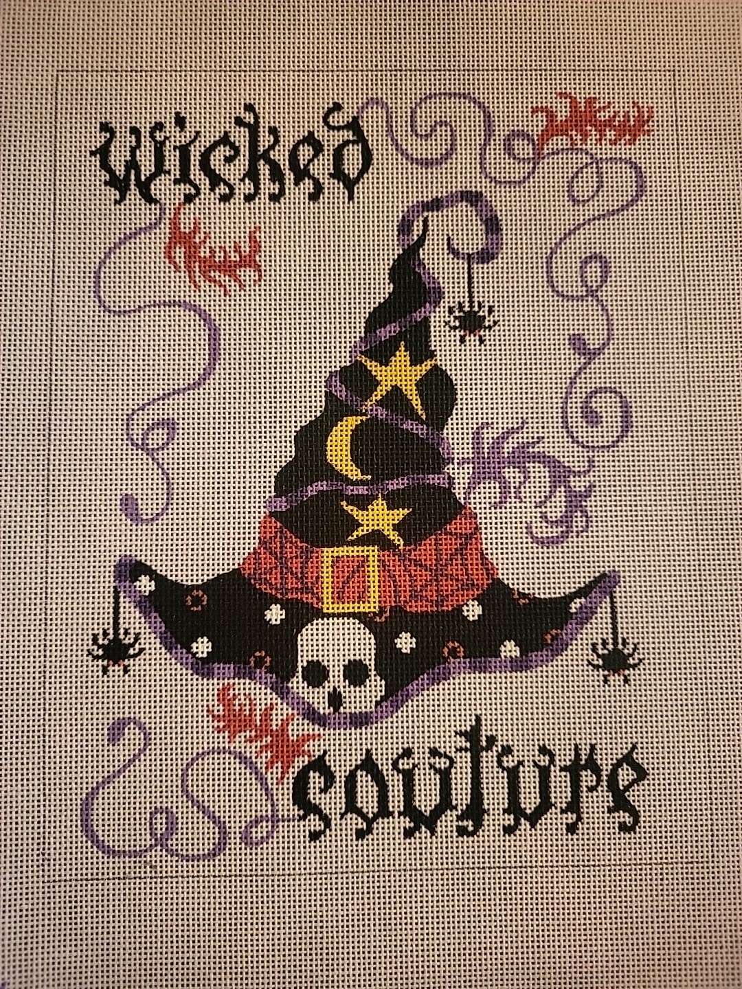 Wicked Couture Needlepoint Canvas By Heidi Stanley Designs