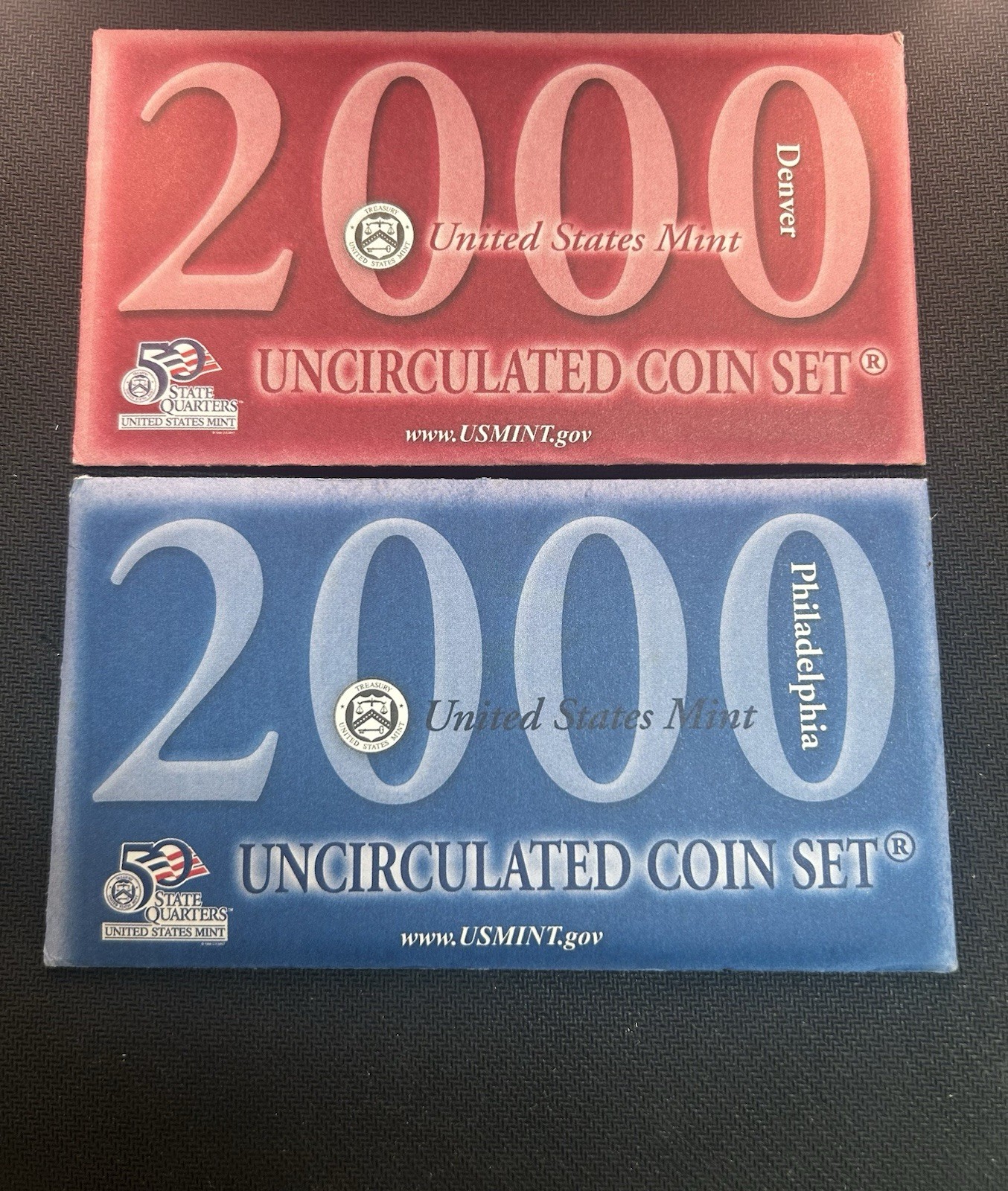 U.S. Mint 2000 Uncirculated Coin Set Denver & Philadelphia (P & D)