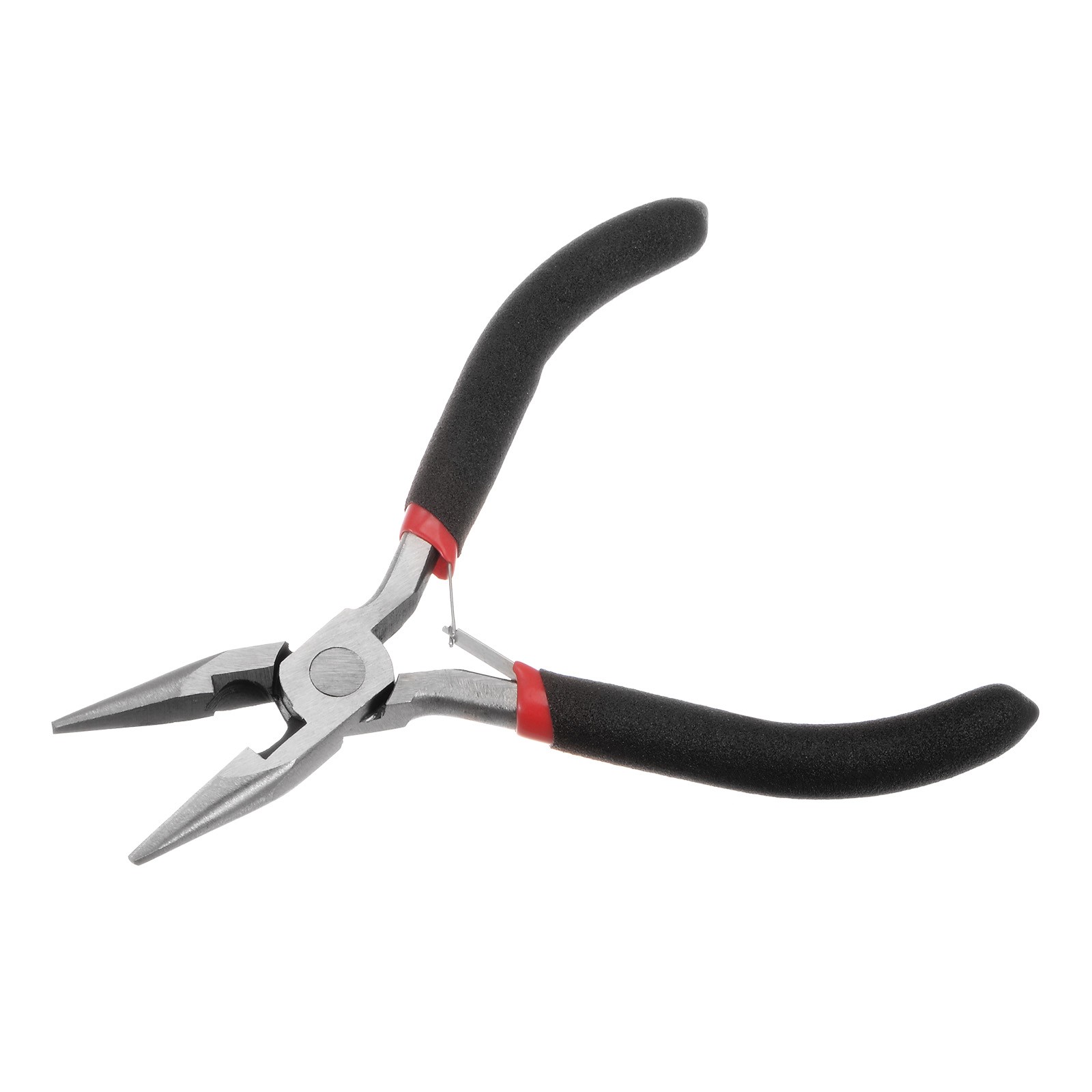 Mini Needle Nose Pliers 4.5" Toothless Precision Plier with Black Handle