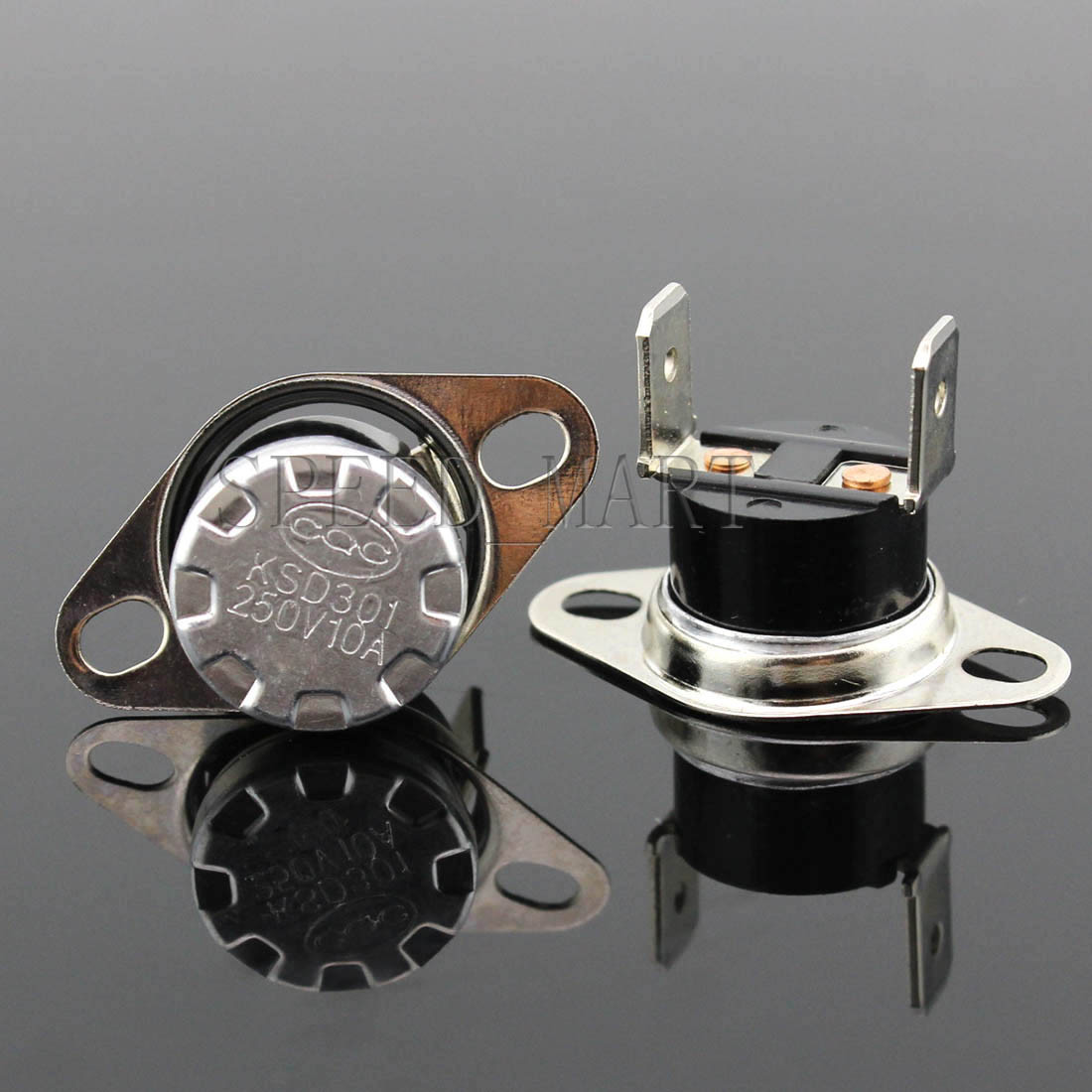 1 Pcs KSD301 Temperature Switch Control Sensor Thermal Thermostat 90° clubfoot