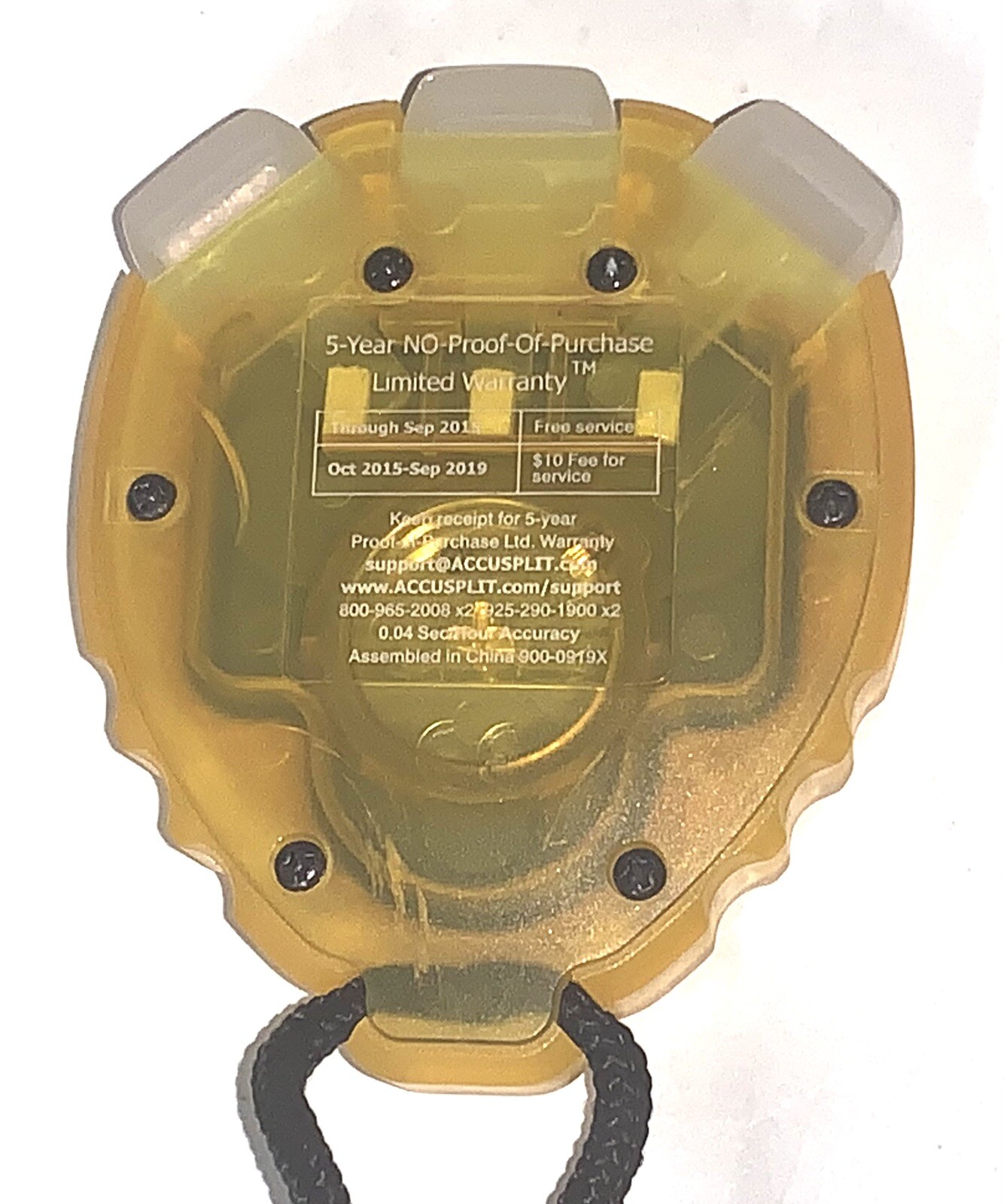 Accusplit Yellow Pro Survivor 601x 3V.1 Stopwatch Timer