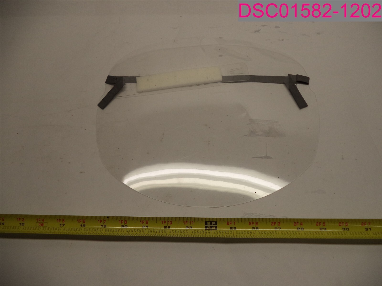 QTY=10; Transparent Adjustable Full Face Protective Shield Plastic 12" X 10 3/8"