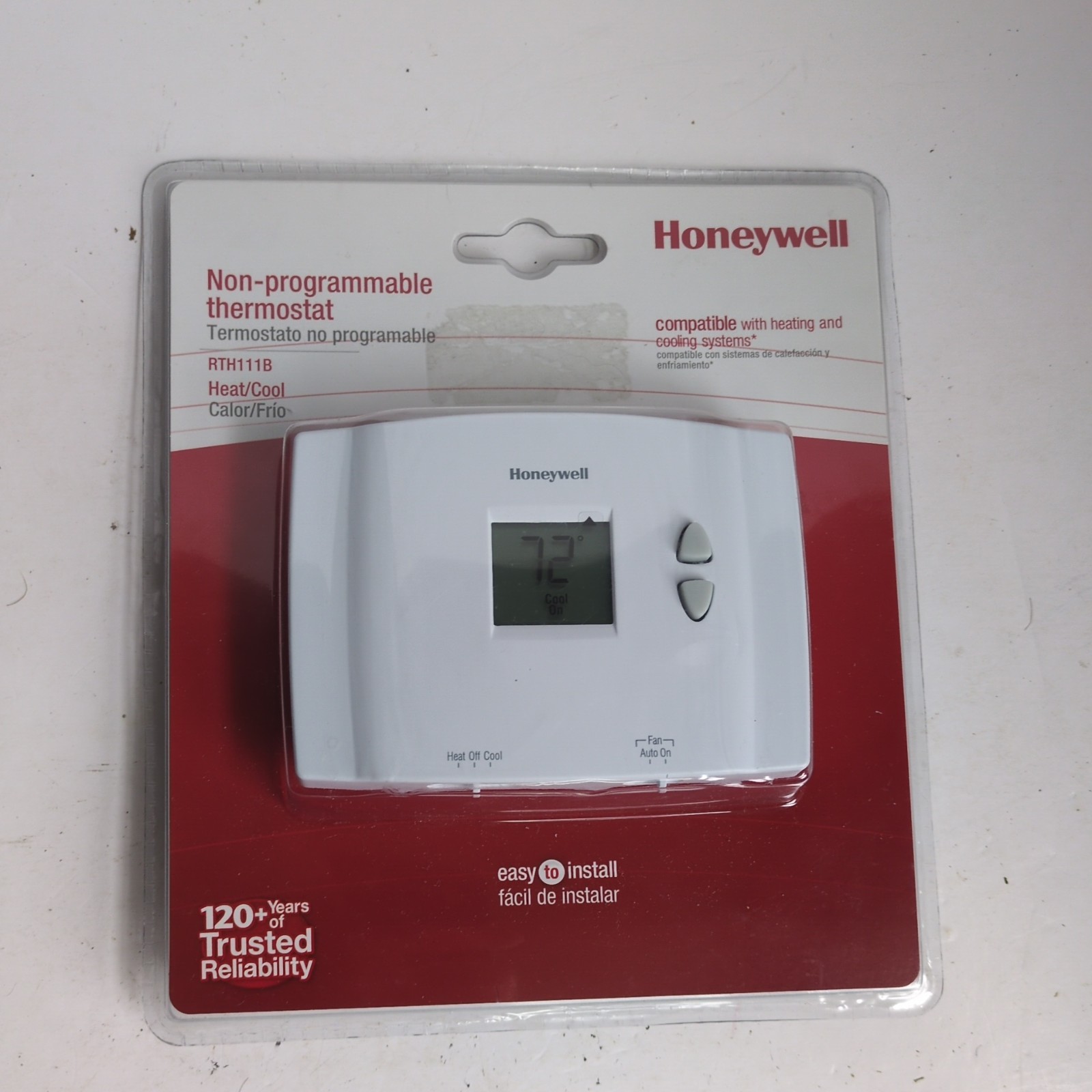 Honeywell Home RTH111B Digital Display Non Programmable Heat Cool Thermostat NEW