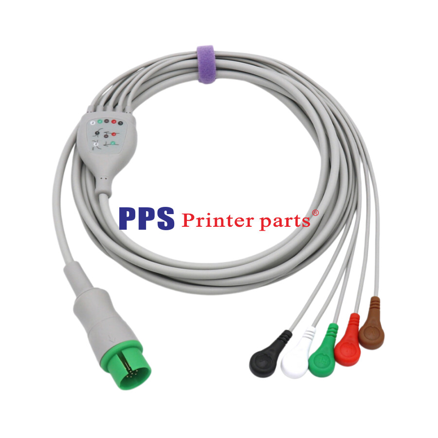 New Spacelabs Compatible Direct 5 leads ECG Cable AHA Snap Fast delivery