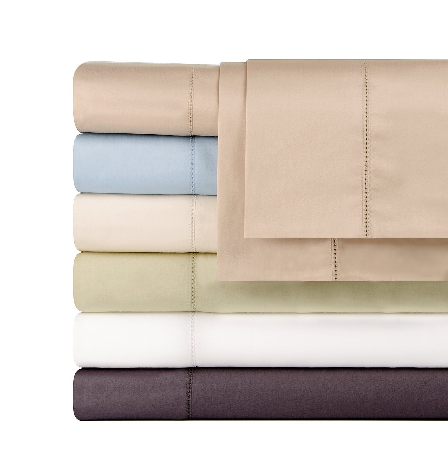 610 Thread Count Pima Cotton Sheet Set, Queen, White