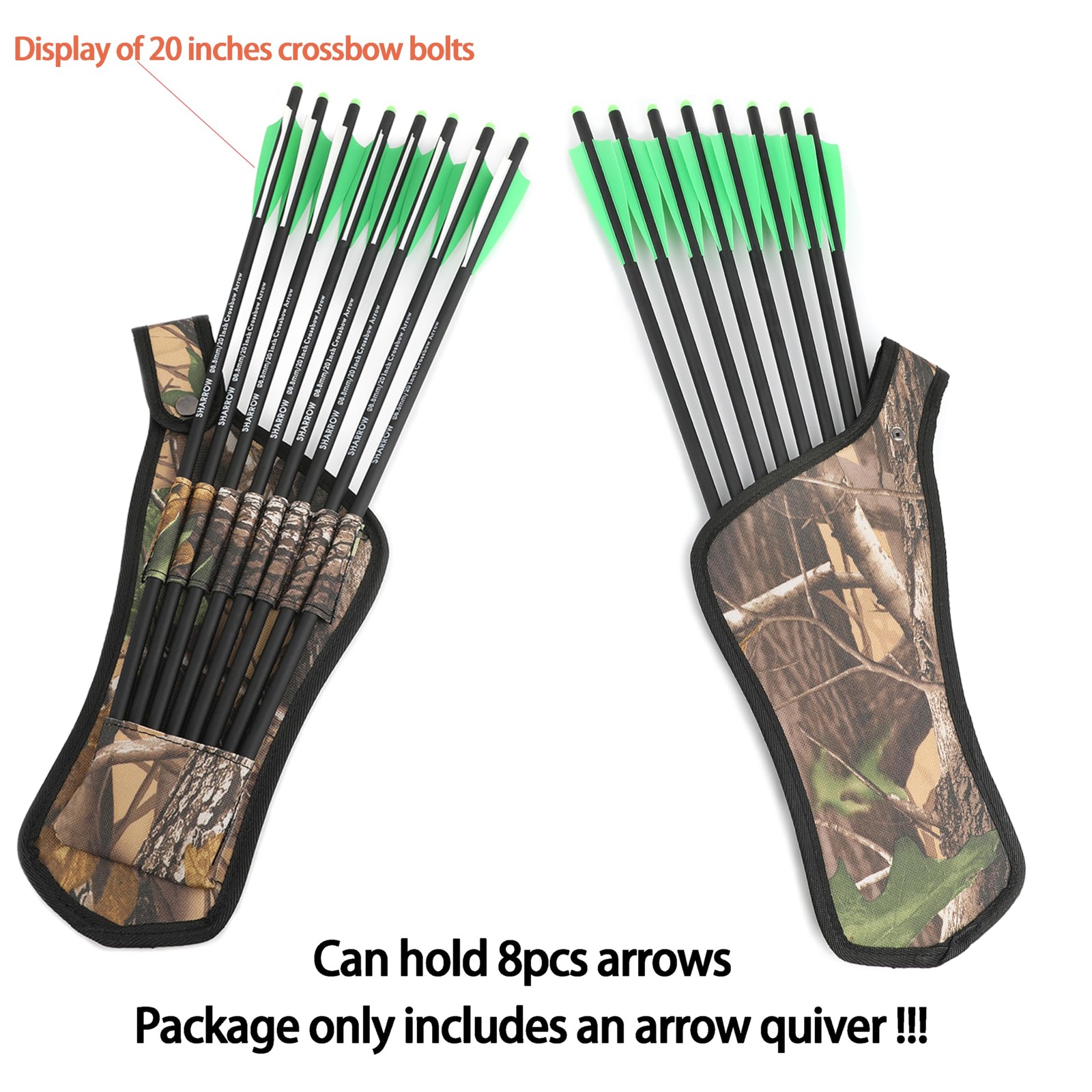 ZSHJGJR Archery Arrow Quiver Crossbow Hip Maple Camo