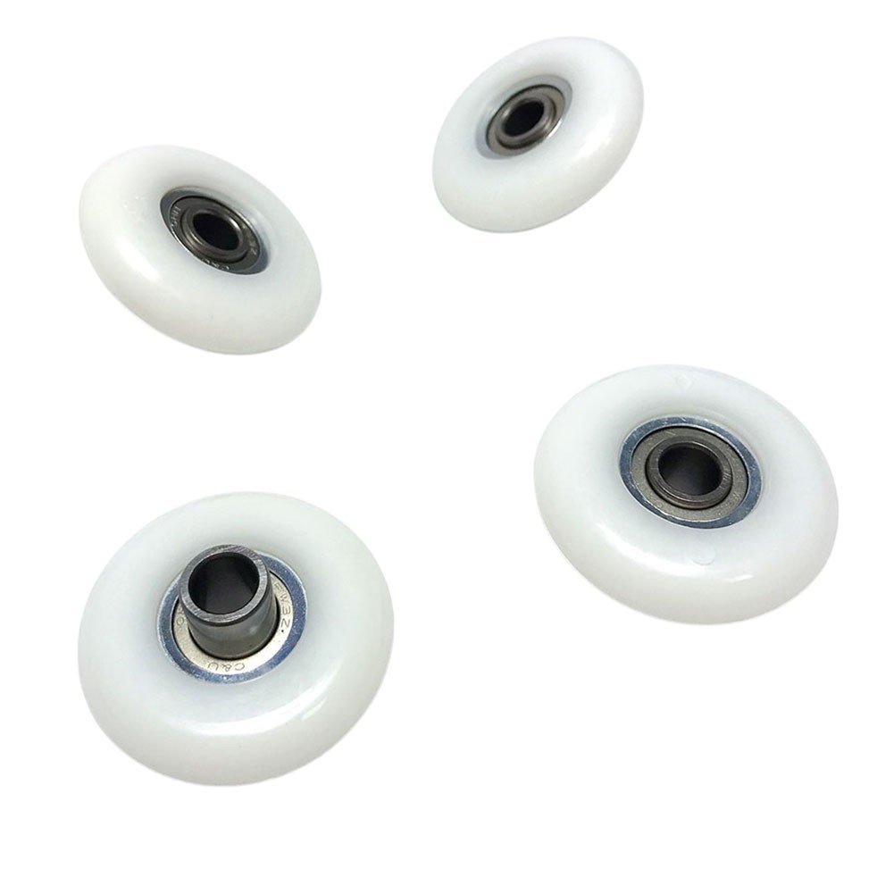 Robust Rowing Machine Seat Wheels Complete Set of 4 for Enhanced Performance