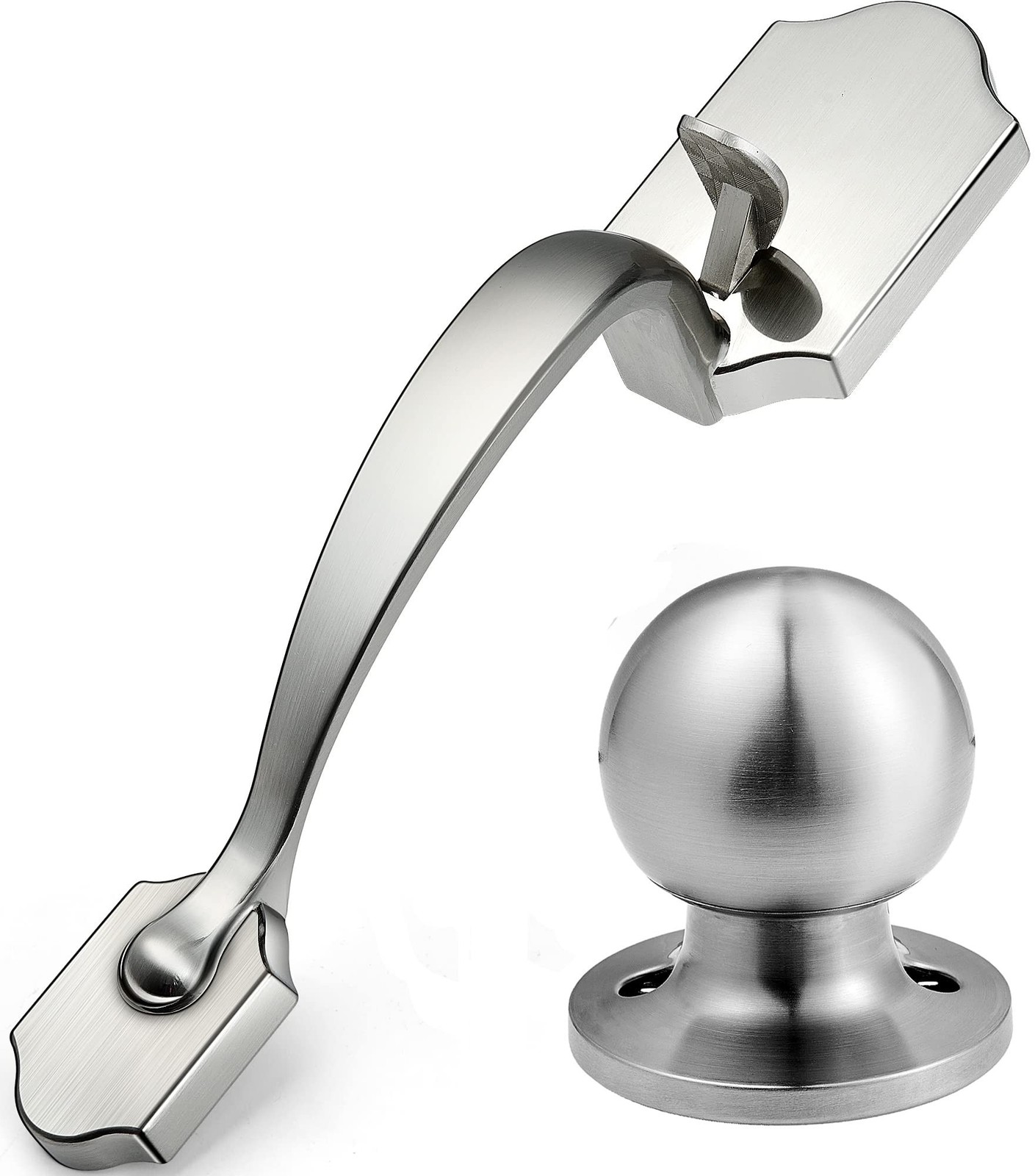 Voltstorm Lower Half Front Entry Handleset with Knob - Front Door Handle 304 ...