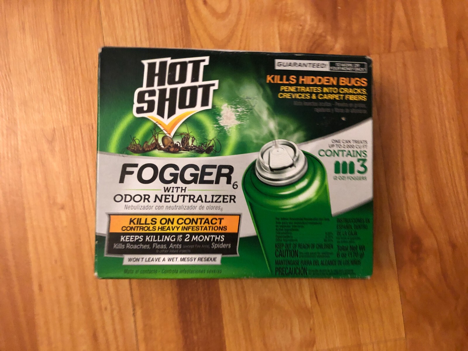 Hot Shot Fogger6  With Odor Neutralizer  Insect Infestation 3 Pack Pest Control