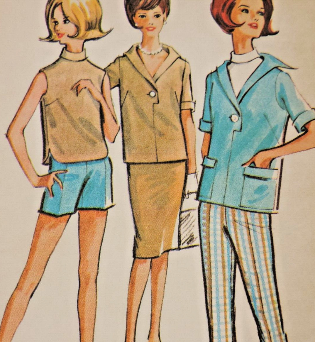 McCall's 2898 Sportswear Blouse/Jacket/Skirt/Pants/Shorts Sz 12 B32" Uncut