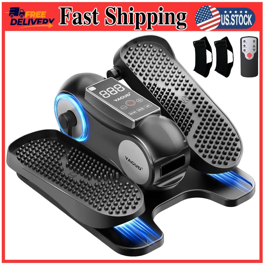 Yagud Under Desk Elliptical Machine Electric Seated Pedal Exerciser with Remote