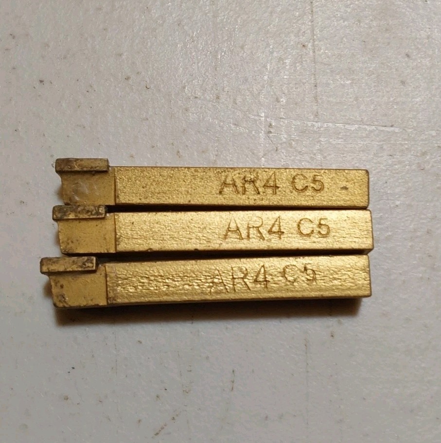 AR4 C5 CARBIDE TURNING TOOL, NEW, FOR STEEL, 3/lot