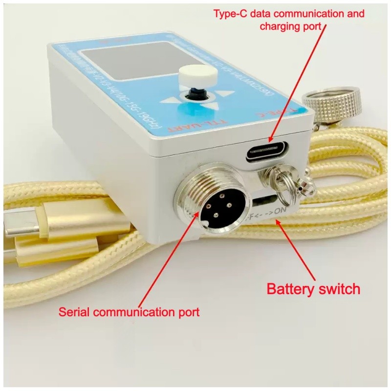 20M -9.8GH RF Signal Source Generator Main Unit+TYPE-C Cable+Communication Cable