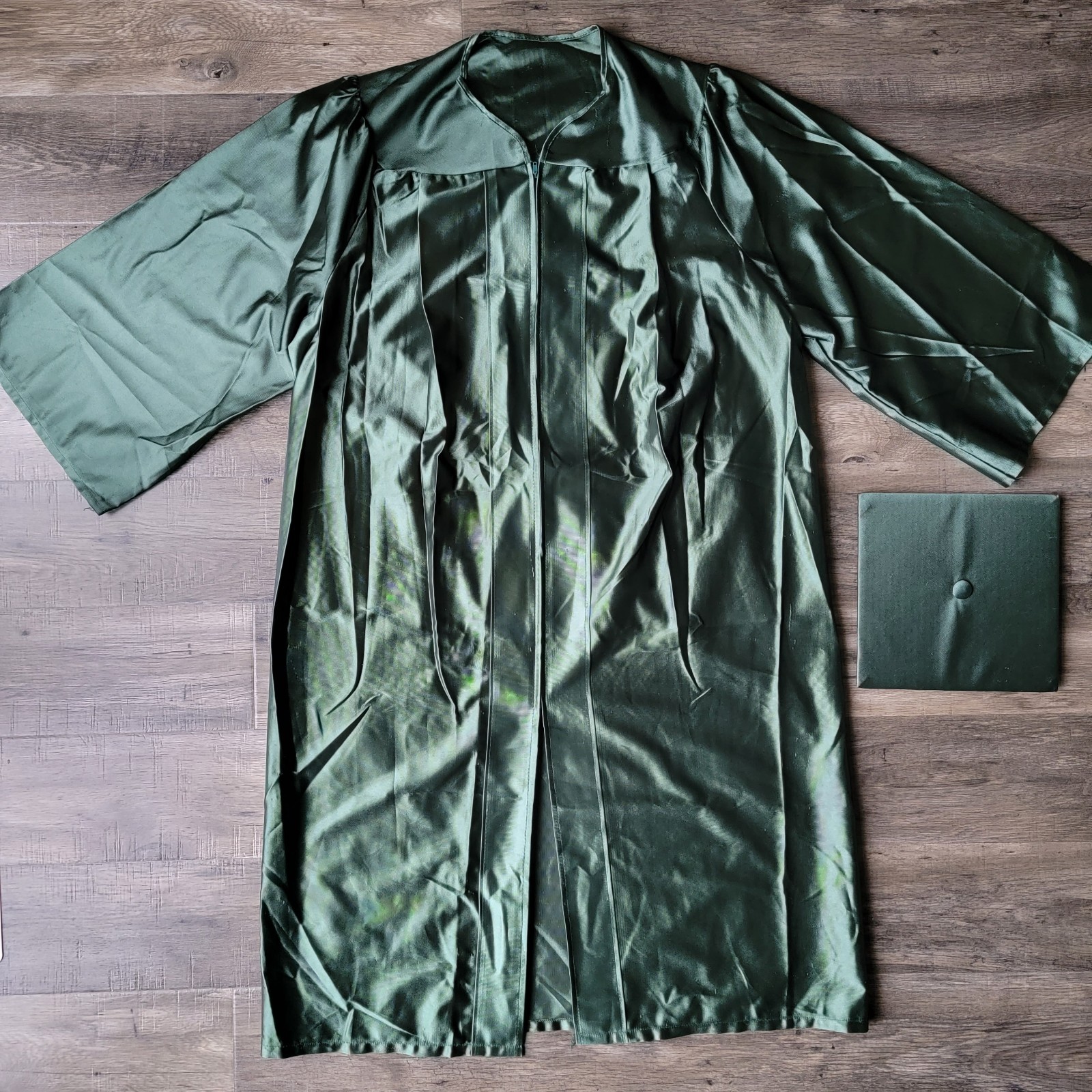 Green Graduation Cap And Gown Set 48" Inches Long
