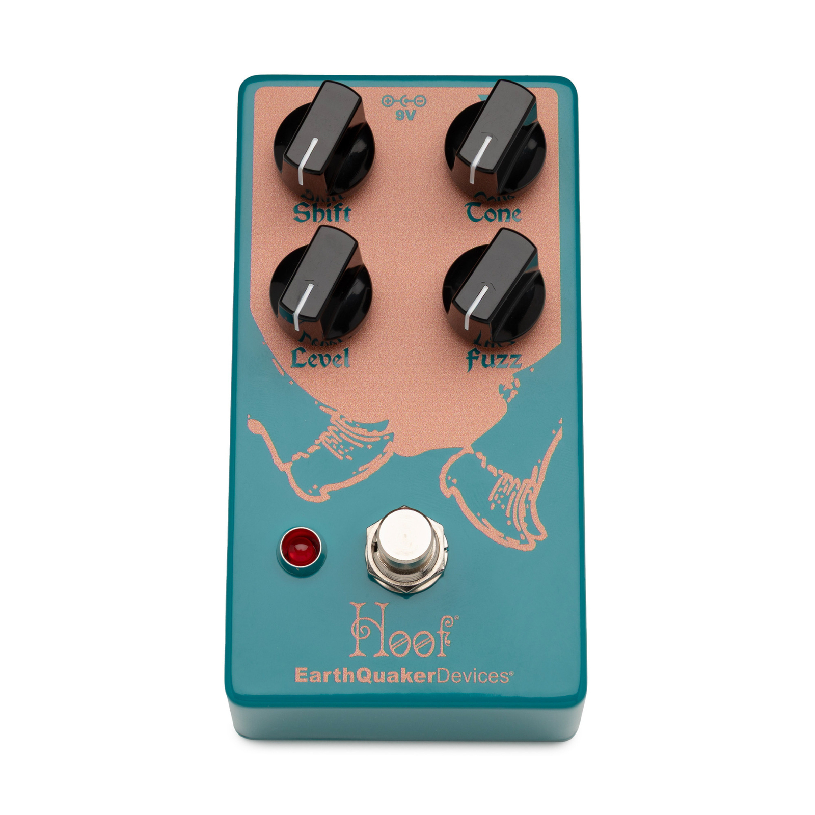 EarthQuaker Devices Hoof Hybrid Fuzz Pedal Shift Control (Water Blue) TONE