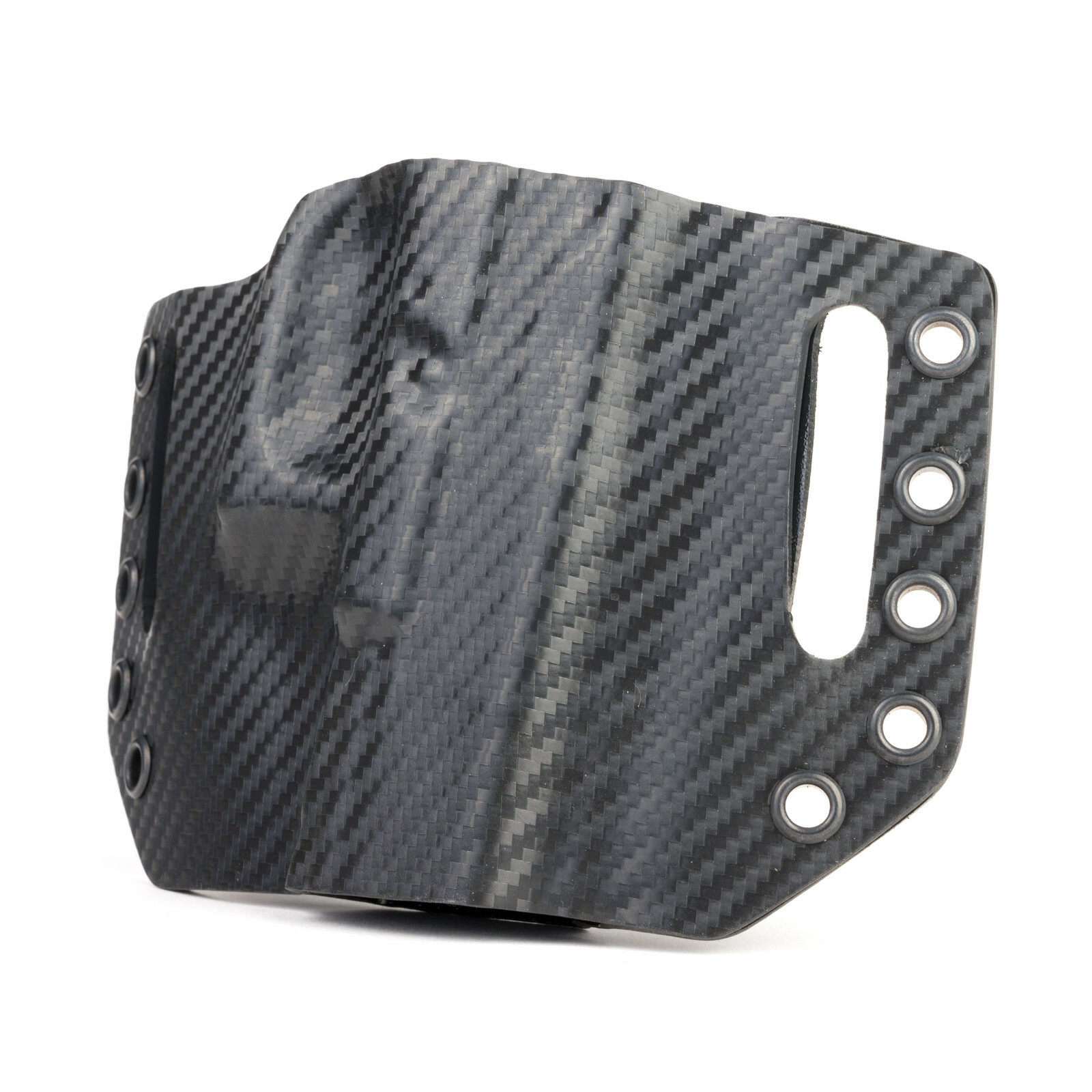 Glock - OWB Slotted Gun Holster - Optic Ready - Black Carbon Fiber