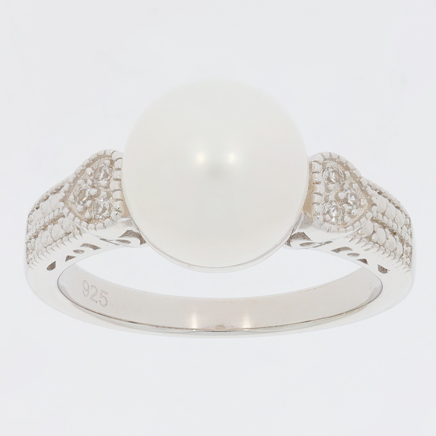 Sterling Silver Semi Mount Ring Setting Round RD 10x10mm