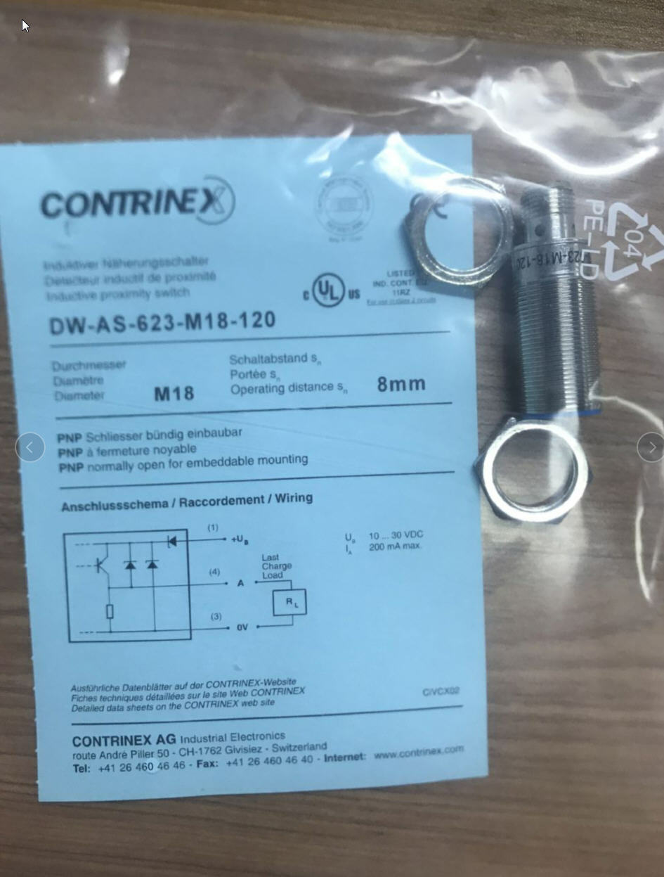 1PC CONTRINEX DW-AS-623-M18-120 Proximity switch sensor DWAS623M18120 New