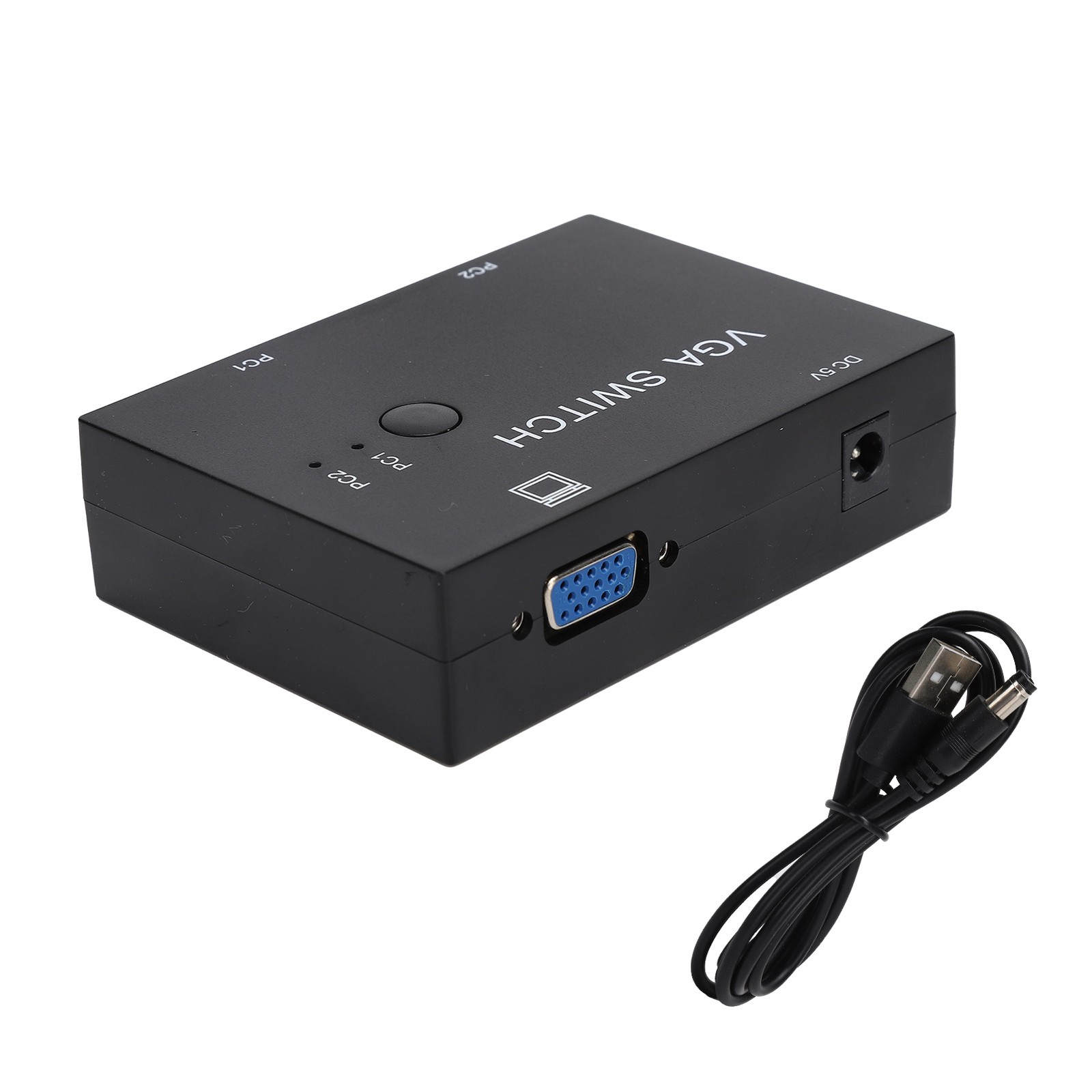 2 Input 1 Output VGA Switcher Efficient Video Conversion For Home/Office ABS