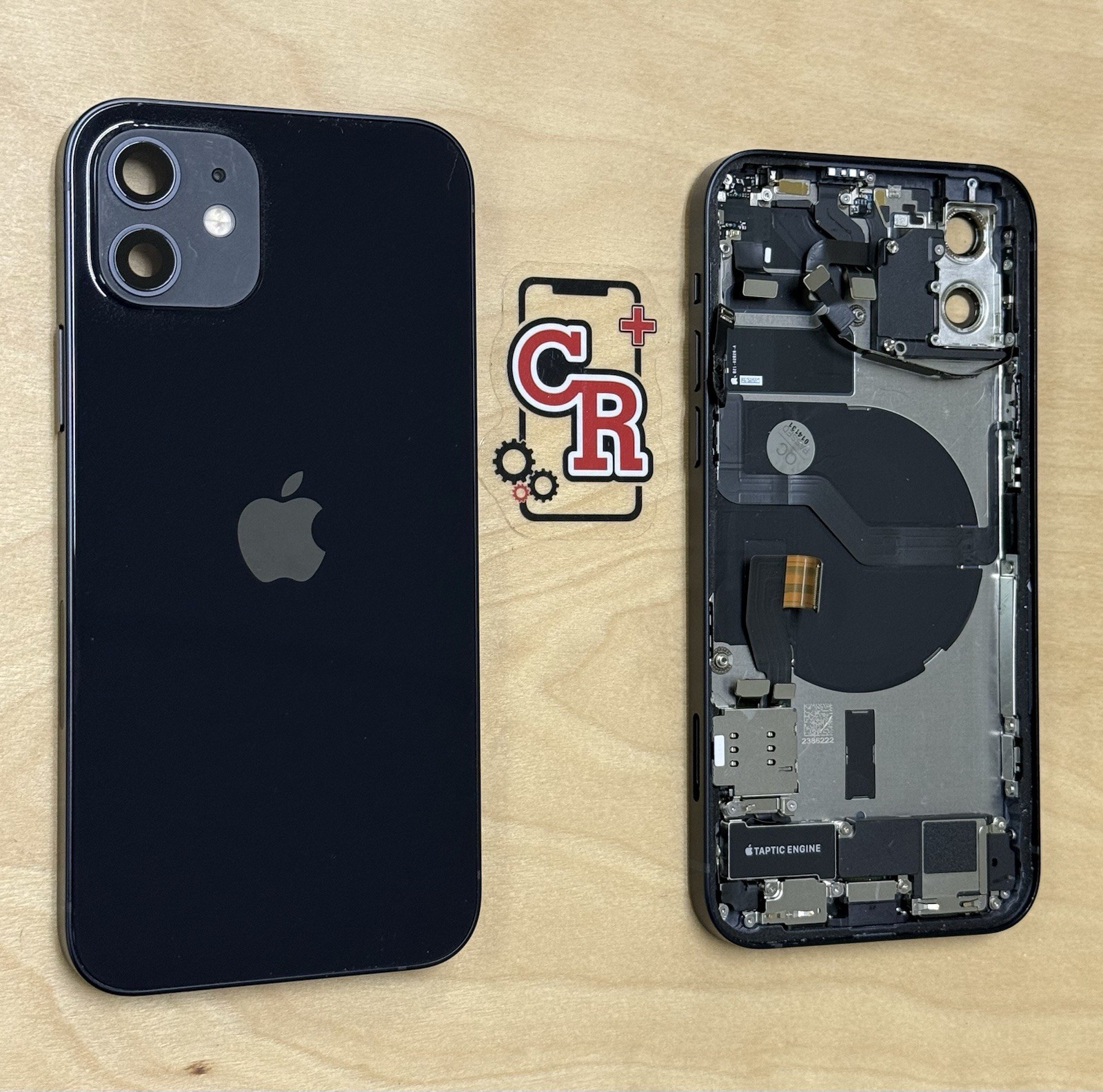 iPhone 12 Black Back Housing Replacement Original OEM Apple Grade B